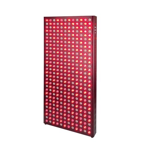 TLA Back II red Infrared light therapy panel turned on